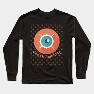 Ophthalmology in orange Brafdesign Long Sleeve T-Shirt